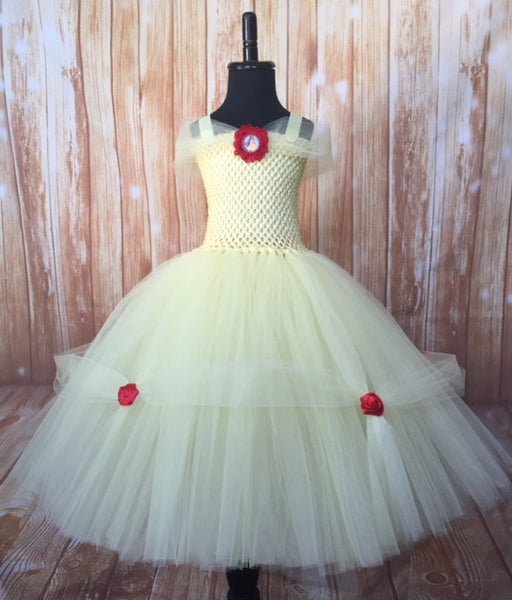 Belle Tutu Dress Princess Belle Beauty And The Beast Gold Tutu Dress Pageant Ball Belle Tutu Dress Princess Belle Beauty And The Beast Gold Tutu Dress Pageant Ball