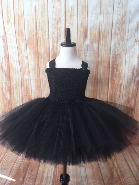 Black Tutu, Girls Black Tutu, Girls Black Tutu Dress, Girls Black Pageant Tutu