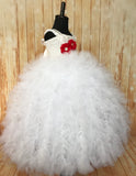 White Tutu, White Tutu Dress, Girls White Gown, White Wedding, White Flower Girl Tutu, White Pageant Tutu, White Ruffle Tutu Dress, White Party Tutu - Little Ladybug Tutus