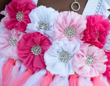 Coral White Pink Tutu Dress - Little Ladybug Tutus