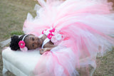 Coral White Pink Tutu Dress - Little Ladybug Tutus