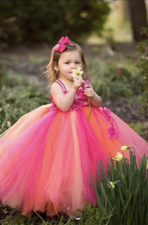 Fuchsia Tutu, Fuchsia Girsl Tutu Dress, Fuchsia Flower Girl Dress, Hot Pink Tutu Dress