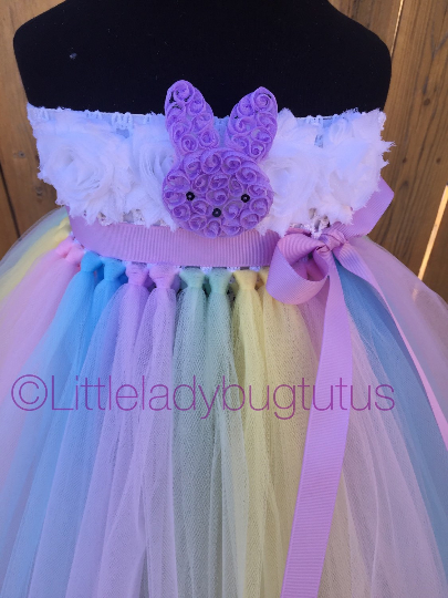 Easter Tutu, Easter Girls Tutu Dress, Bunny Tutu, Bunny Tutu Dress - Little Ladybug Tutus