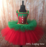 Elf Tutu, Elf Girls Tutu, Elf Costume Tutu Dress, Elf Girls Tutu Dress, Christmas Girls Tutu - Little Ladybug Tutus