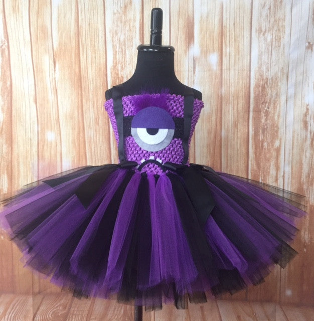 Evil Minion Tutu, Evil Minion Girls Tutu Dress, Minion Tutu, Minion Girls Costume