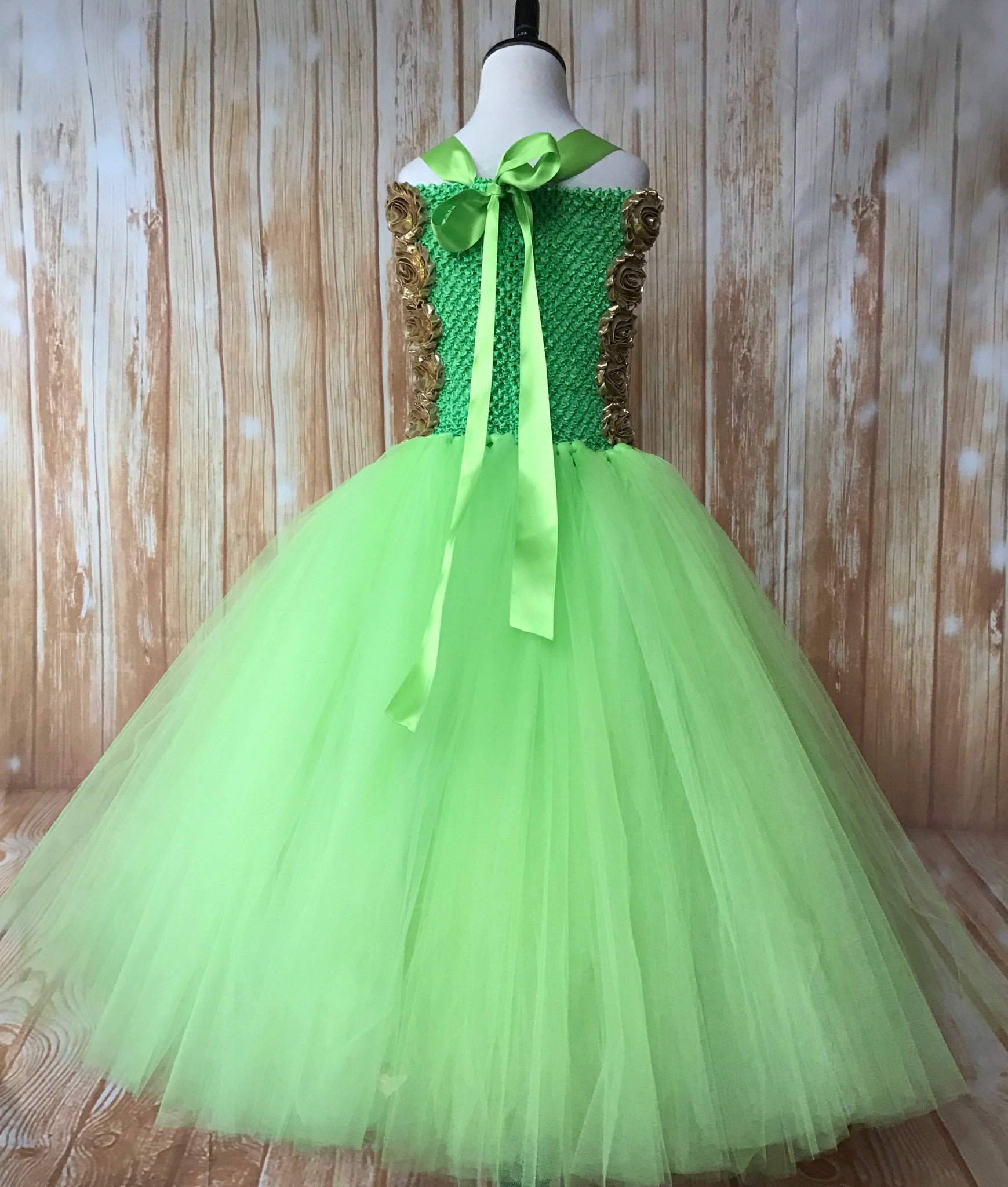Green tutu dress girl hot sale