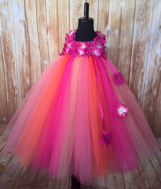 hot pink flower girl dresses FUCHSIA HOT PINK SPAGHETTI STRAPS FLOWER GIRL DRESS 12-18M 2/2T 3/4 5/6 8 10 12