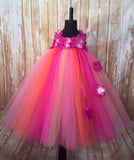 Fuchsia Tutu, Fuchsia Girsl Tutu Dress, Fuchsia Flower Girl Dress, Hot Pink Tutu Dress - Little Ladybug Tutus