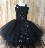 Black Tutu, Girls Black High Low Tutu Dress, Girls Black High Low Tutu - Little Ladybug Tutus