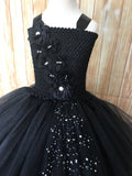 Black Tutu, Girls Black High Low Tutu Dress, Girls Black High Low Tutu - Little Ladybug Tutus