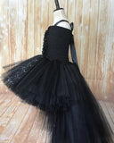 Black Tutu, Girls Black High Low Tutu Dress, Girls Black High Low Tutu - Little Ladybug Tutus