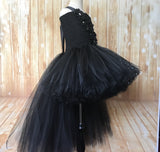 Black Tutu, Girls Black High Low Tutu Dress, Girls Black High Low Tutu - Little Ladybug Tutus