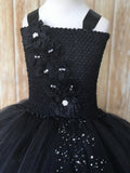 Black Tutu, Girls Black High Low Tutu Dress, Girls Black High Low Tutu - Little Ladybug Tutus