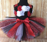 ﻿Smash Cake Tutu, 1st Birthday Tutu, First Birthday Tutu, Smash Cake Tutu Set, Baby Tutu, Toddler Tutu, Birthday Tutu, Smash Cake Props, 1st Birthday Photo, Photo Prop, Photo Smash Cake Tutu, Red Black and White Smash Cake Tutu, Minnie Mouse Smash Cake - Little Ladybug Tutus