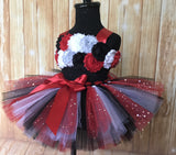 ﻿Smash Cake Tutu, 1st Birthday Tutu, First Birthday Tutu, Smash Cake Tutu Set, Baby Tutu, Toddler Tutu, Birthday Tutu, Smash Cake Props, 1st Birthday Photo, Photo Prop, Photo Smash Cake Tutu, Red Black and White Smash Cake Tutu, Minnie Mouse Smash Cake - Little Ladybug Tutus