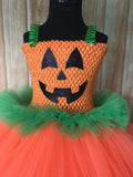 Pumpkin Tutu, Girls Pumpkin Costume, Pumpkin Dress, Pumpkin Halloween Costume - Little Ladybug Tutus