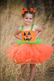 Pumpkin Tutu, Girls Pumpkin Costume, Pumpkin Dress, Pumpkin Halloween Costume - Little Ladybug Tutus