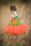 Pumpkin Tutu, Girls Pumpkin Costume, Pumpkin Dress, Pumpkin Halloween Costume - Little Ladybug Tutus