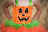 Pumpkin Tutu, Girls Pumpkin Costume, Pumpkin Dress, Pumpkin Halloween Costume - Little Ladybug Tutus