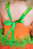 Pumpkin Tutu, Girls Pumpkin Costume, Pumpkin Dress, Pumpkin Halloween Costume - Little Ladybug Tutus