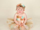 ﻿Smash Cake Tutu, 1st Birthday Tutu, First Birthday Tutu, Smash Cake Tutu Set, Baby Tutu, Toddler Tutu, Birthday Tutu, Smash Cake Props, 1st Birthday Photo, Photo Prop, Photo Shoot Tutu, Gold Ivory and Mint Smash Cake - Little Ladybug Tutus