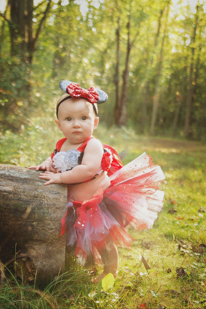 Minnie Mouse First Birthday Smash Cake Tutu Set