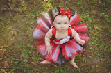 ﻿Smash Cake Tutu, 1st Birthday Tutu, First Birthday Tutu, Smash Cake Tutu Set, Baby Tutu, Toddler Tutu, Birthday Tutu, Smash Cake Props, 1st Birthday Photo, Photo Prop, Photo Smash Cake Tutu, Red Black and White Smash Cake Tutu, Minnie Mouse Smash Cake - Little Ladybug Tutus