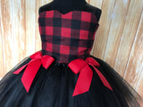 Buffalo Plaid Tutu, Girls Buffalo Plaid Tutu, Girls Christmas Tutu Dress, Girls Buffalo Plaid - Little Ladybug Tutus