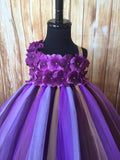 Plum Tutu, Plum Tutu Dress, Plum Flower Girl Dress, Purple Photography Prop Dress - Little Ladybug Tutus