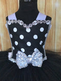 Black & White Polka Dot Girls Tutu, Black and White Tutu Dress - Little Ladybug Tutus