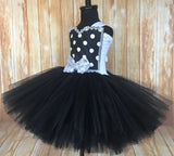 Black & White Polka Dot Girls Tutu, Black and White Tutu Dress - Little Ladybug Tutus