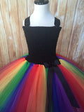 ﻿Rainbow Tutu, Rainbow Tutu Dress, Rainbow Birthday Party, Rainbow, Unicorn Tutu, Unicorn Tutu Dress, Unicorn Party, Unicorn Birthday, Rainbow Pageant Tutu Dress - Little Ladybug Tutus