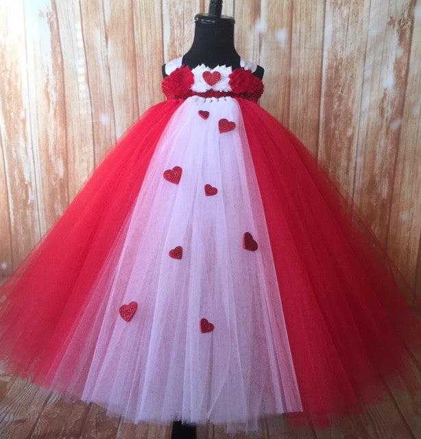 Valentines Day Tutu Dress, Valentines Day Pageant Dress