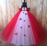 Valentines Day Tutu Dress, Valentine's Day Tutu Dress, Girls Cupid Tutu, Girls Cupid Dress, Red Valentines Day Tutu, Red and White Valentine's Day Tutu, Red Cupid Tutu Dress, Valentine's Day Photo Session Tutu Dress, Red and White Empire Waist Tutu - Little Ladybug Tutus