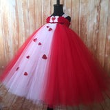 Valentines Day Tutu Dress, Valentine's Day Tutu Dress, Girls Cupid Tutu, Girls Cupid Dress, Red Valentines Day Tutu, Red and White Valentine's Day Tutu, Red Cupid Tutu Dress, Valentine's Day Photo Session Tutu Dress, Red and White Empire Waist Tutu - Little Ladybug Tutus