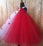 Valentines Day Tutu Dress, Valentine's Day Tutu Dress, Girls Cupid Tutu, Girls Cupid Dress, Red Valentines Day Tutu, Red and White Valentine's Day Tutu, Red Cupid Tutu Dress, Valentine's Day Photo Session Tutu Dress, Red and White Empire Waist Tutu - Little Ladybug Tutus