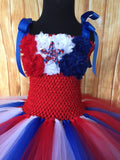 American Flag Tutu, Girls Patriotic Tutu, Patriotic Pageant Dress, Patriotic Tutus for Girls - Little Ladybug Tutus