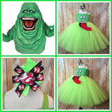 Slimer Tutu, Slimer Tutu Dress, Ghostbusters Costume for Girls - Little Ladybug Tutus