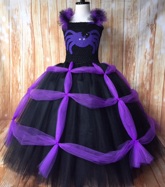 Spider Tutu, Girls Spider Costume, Halloween Spider Outfit, Spider Photography Dress Prop