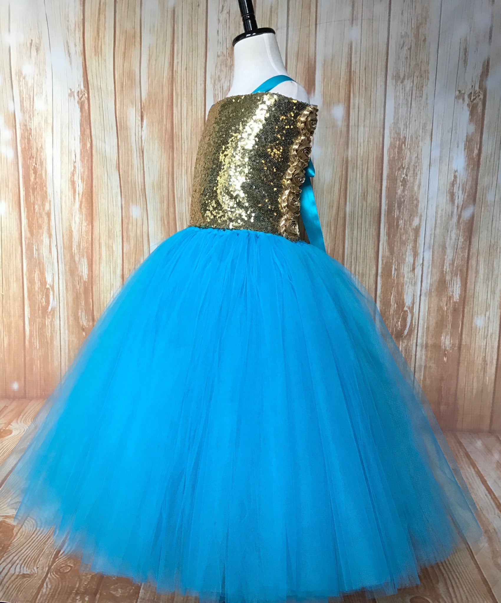 Turquoise top tutu dress