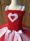 Valentines Day Tutu Dress, Valentine's Day Tutu Dress, Girls Cupid Tutu, Girls Cupid Dress, Red Valentines Day Tutu, Red and White Valentine's Day Tutu, Red Cupid Tutu Dress, Valentine's Day Photo Session Tutu Dress - Little Ladybug Tutus