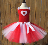 Valentines Day Tutu Dress, Valentine's Day Tutu Dress, Girls Cupid Tutu, Girls Cupid Dress, Red Valentines Day Tutu, Red and White Valentine's Day Tutu, Red Cupid Tutu Dress, Valentine's Day Photo Session Tutu Dress - Little Ladybug Tutus