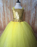 ﻿Gold & Yellow Tutu, Gold and Yellow Tutu Dress, Girls Yellow & Gold Tutu, Girls Gold and Yellow Tutu, Gold Flower Girl Tutu, Gold Pageant Tutu, Yellow Tutu, Yellow Tutu Dress, Girls Yellow Flower Girl Dress, Yellow Wedding - Little Ladybug Tutus