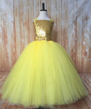 ﻿Gold & Yellow Tutu, Gold and Yellow Tutu Dress, Girls Yellow & Gold Tutu, Girls Gold and Yellow Tutu, Gold Flower Girl Tutu, Gold Pageant Tutu, Yellow Tutu, Yellow Tutu Dress, Girls Yellow Flower Girl Dress, Yellow Wedding - Little Ladybug Tutus