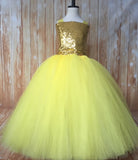 ﻿Gold & Yellow Tutu, Gold and Yellow Tutu Dress, Girls Yellow & Gold Tutu, Girls Gold and Yellow Tutu, Gold Flower Girl Tutu, Gold Pageant Tutu, Yellow Tutu, Yellow Tutu Dress, Girls Yellow Flower Girl Dress, Yellow Wedding - Little Ladybug Tutus