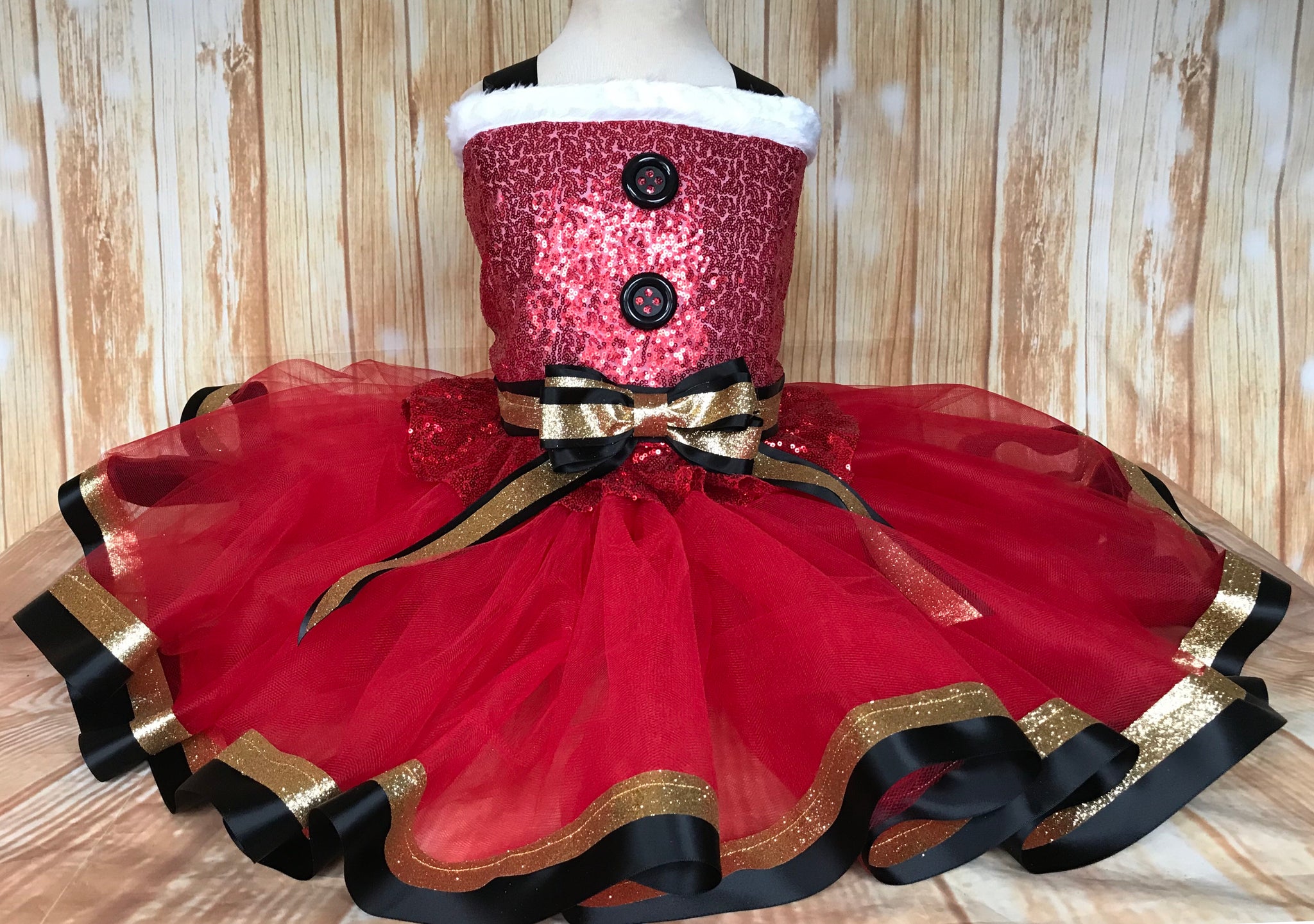 Santa Tutu, Santa Baby Tutu, Christmas Tutu Little Ladybug Tutus