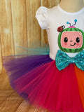 Cocomelon Rainbow Birthday Tutu Outfit