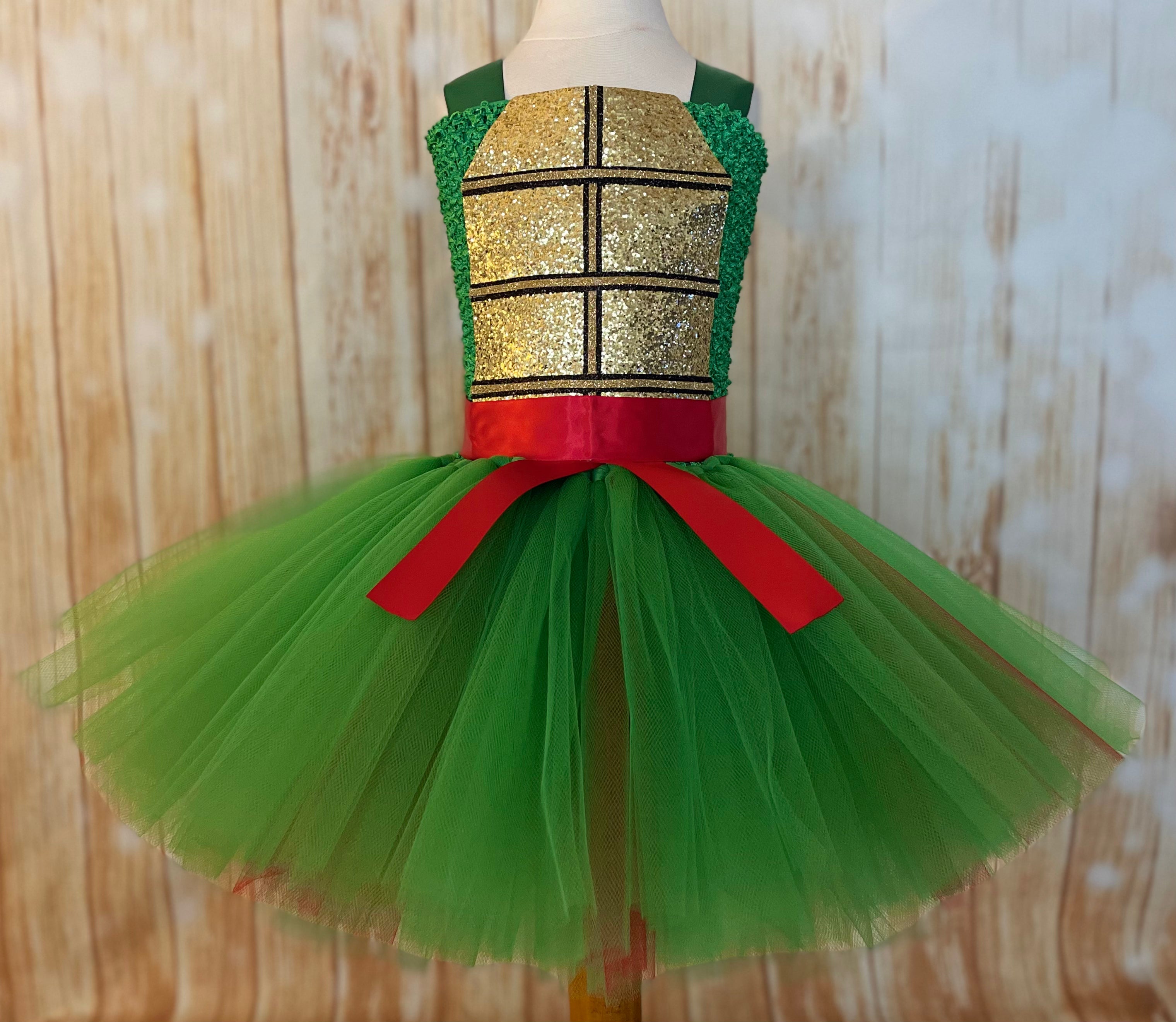 Turtle Ninja Tutu Dress Costume 