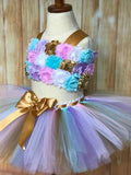 Unicorn Smash Cake Tutu Set, First Birthday Tutu - Little Ladybug Tutus