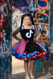 TikTok Tutu, Tik Tok Party, TikTok Birthday, Tik Tok Outfit,Tik Tok Girls Dress